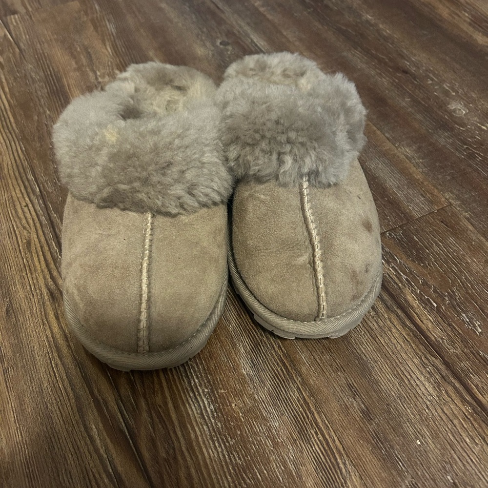 Cozy Tan Kids Slippers